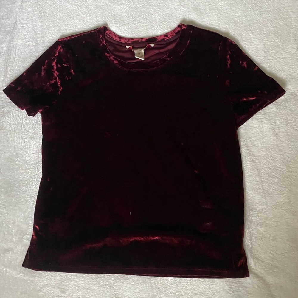 Suede red shirt